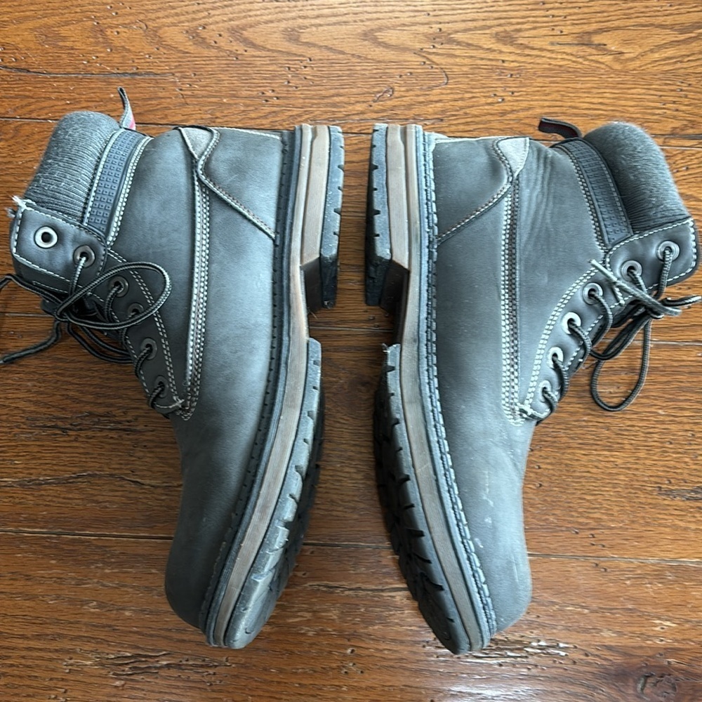 XRAY Maison Lace Up Boot Men’s Brown Gray XRW316 Combat Padded Collar Size 10 - Picture 3 of 10